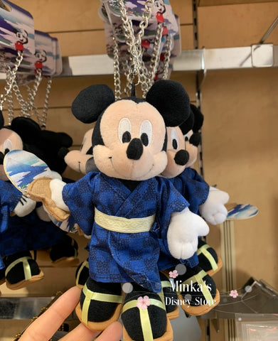 Japan Disney Store - Mickey in Yukata Costume Plush Badge - Ready To Ship