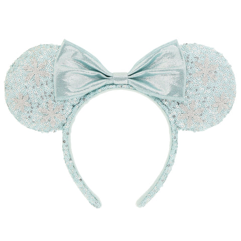 Japan Disney - TDR Fantasy Springs Princess Elsa Snowflake Prints Headband - Non Ready Stock