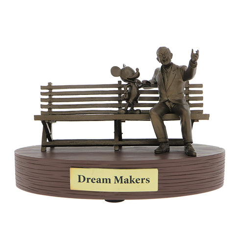 Hong Kong Disneyland - Dream Makers Walt Disney & Mickey Mouse Figurine Statue - Non Ready Stock