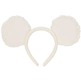 Japan Disney - TDR White Fabric Mickey Ears Headband - Preorder