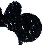 Japan Disney - TDR Dark Blue Sequined Minnie Ears Headband - Non Ready Stock