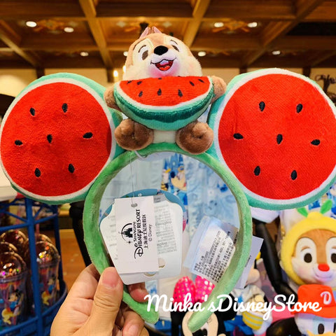Shanghai Disneyland - Watermelon Chip Plush Headband - Non Ready Stock