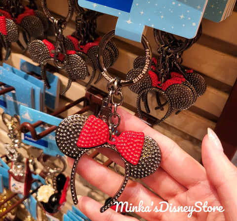 Hong Kong Disneyland - Black Minnie Ears Headband Keychain - Non Ready Stock