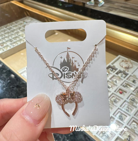 Hong Kong Disneyland - Minnie Ears Headband Necklace (46cm) - Non Ready Stock