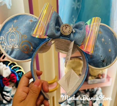 Shanghai Disneyland - Cinderella Minnie Ears Headband - Non Ready Stock