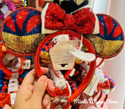 Shanghai Disneyland - Snow White Minnie Ears Headband - Non Ready Stock
