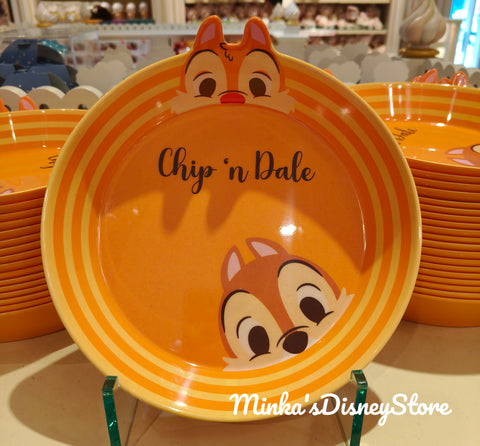 Hong Kong Disneyland - Chip & Dale Melamine Dinner Plate - Non Ready Stock