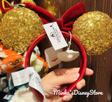 Shanghai Disneyland - Treasure Cove Pirates Gold Sequined Minnie Ears Headband - Non Ready Stock