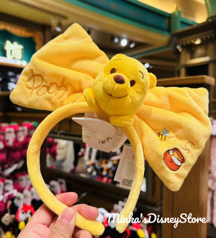 Shanghai Disneyland - Winnie The Pooh Big Ribbon Headband - Non Ready Stock