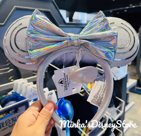Shanghai Disneyland - Metallic Silver Minnie Ears Headband - Non Ready Stock