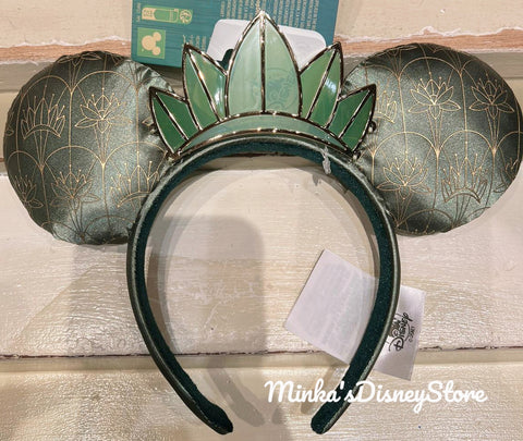 Hong Kong Disneyland - Princess Tiana Crown Minnie Ears Headband - Non Ready Stock