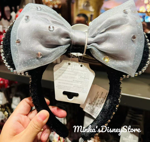Shanghai Disneyland - Classy Black Minnie Ears Headband - Non Ready Stock