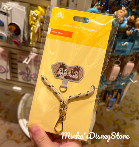 Hong Kong Disneyland - Chip & Dale Phone Strap - Non Ready Stock