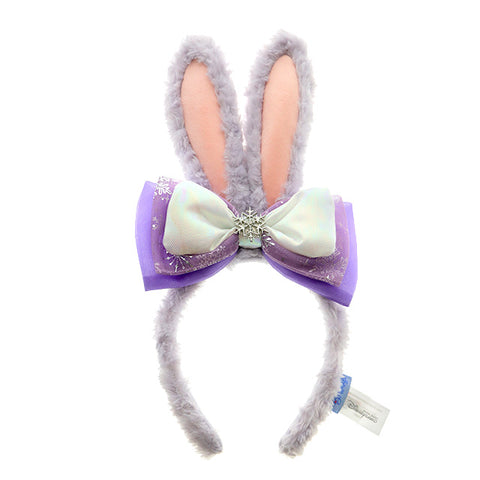 Hong Kong Disneyland - Sweet Winter Time Stellalou Iridescent Bow Headband - Non Ready Stock