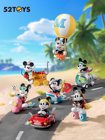 Hong Kong 52Toys - Mickey Mouse Setting Off Figures - Non Ready Stock