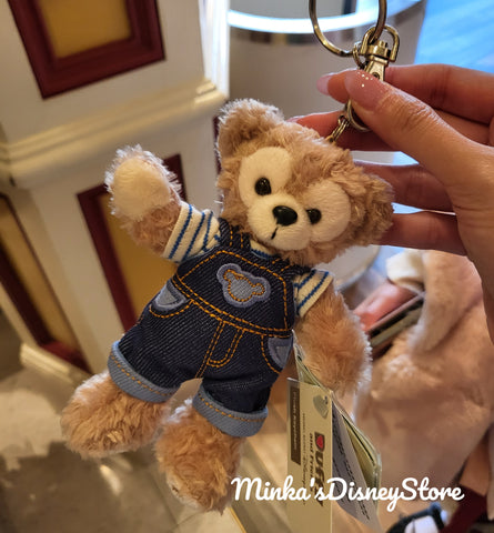 Hong Kong Disneyland - Duffy Denim Plush Keychain - Preorder
