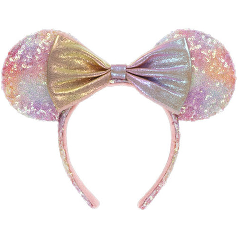 Japan Disney - TDR 40th Anniversary Dream Go Round Colorful Minnie Ears Headband - Non Ready Stock