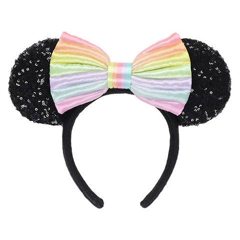Japan Disney - TDR 40th Anniversary Dream Go Round Black Minnie Ears Headband - Non Ready Stock