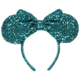 Japan Disney - TDR Topaz Sequined Minnie Ears Headband - Non Ready Stock