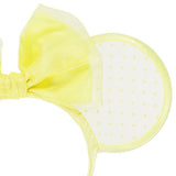 Japan Disney - TDR Yellow Lace Polka Dots Minnie Ears Headband - Non Ready Stock