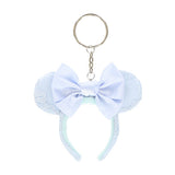 Japan Disney - TDR Blue Ever After Minnie Ears Headband Keyring - Non Ready Stock