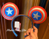 Hong Kong Disneyland - Captain America Super Soldier Mickey Ears Headband - Preorder