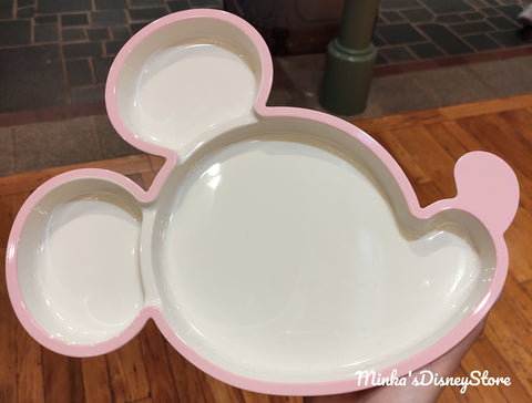 Hong Kong Disneyland - Mickey Mouse Melamine Plate (Pink) - Preorder
