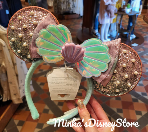 Hong Kong Disneyland - Ariel Seashell Glitter Headband - Preorder