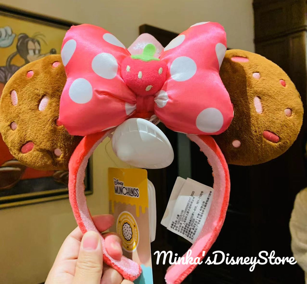 Shanghai Disneyland - Munchlings Strawberry Minnie Ears Headband - Non –  Minka's Disney Store
