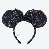 Japan Disney - TDR Multicolor Dark Sequined Minnie Ears Headband - Non Ready Stock