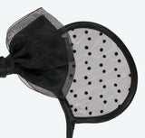 Japan Disney - TDR Black Lace Polka Dots Minnie Ears Headband - Non Ready Stock