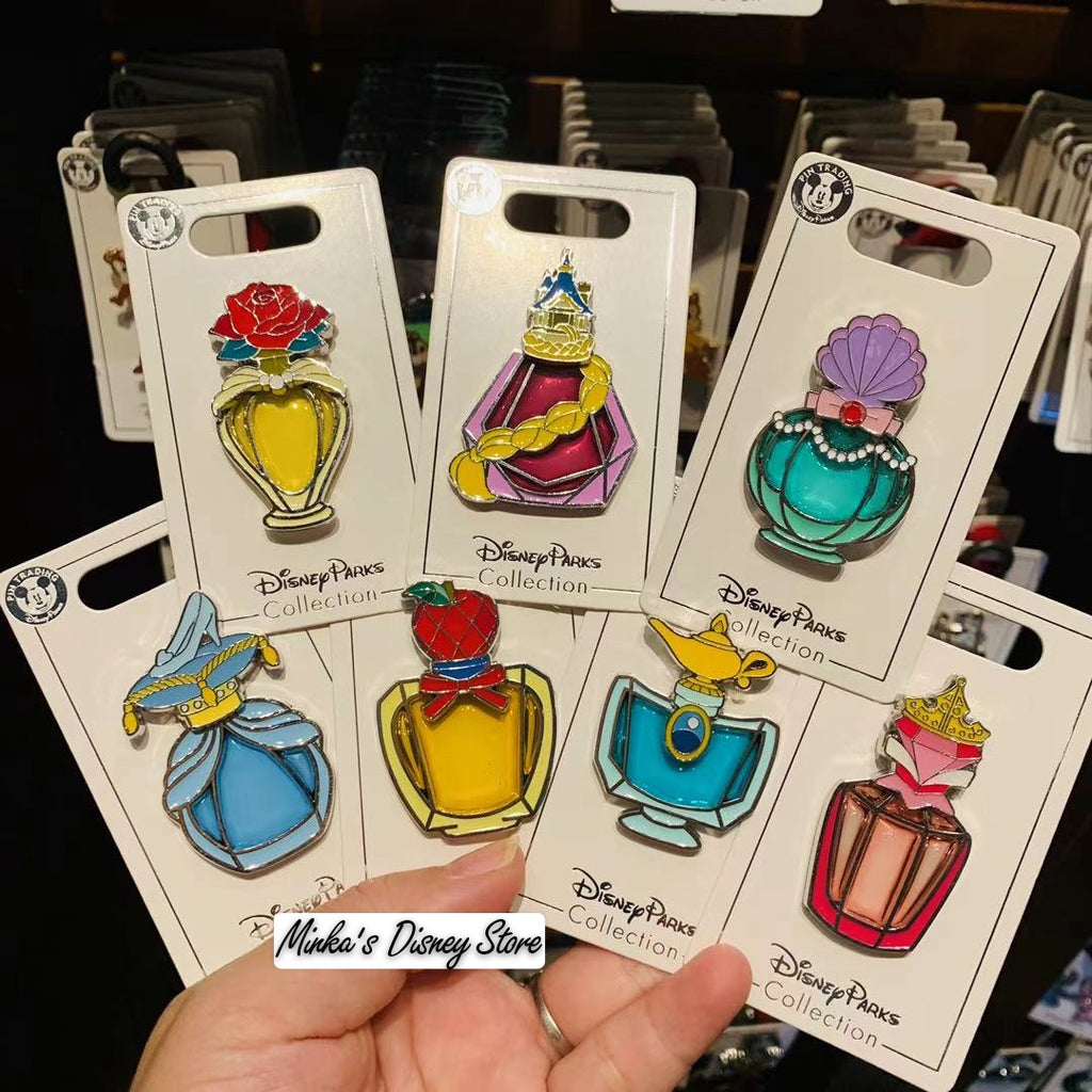 Shanghai Disneyland - Princess Perfume Bottle Single Pin - Preorder –  Minka's Disney Store
