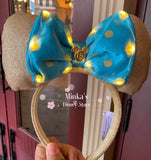 Shanghai Disneyland - Park 5th Anniversary Year of Magical Surprises Light Up Bow Minnie Ears Headband - Ready to Ship