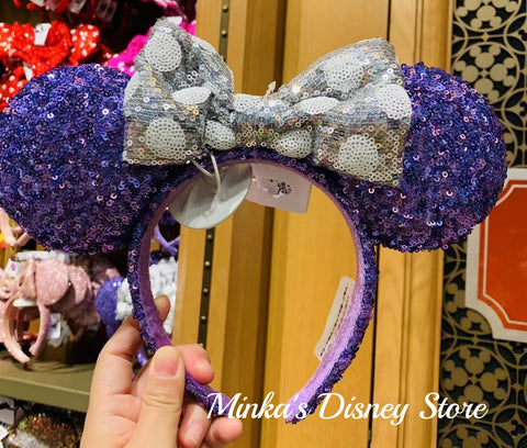 Shanghai Disneyland - Silver Polka Sequined Headband - Non Ready Stock